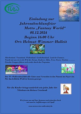 Banner Jahresabschlußfeier