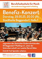 Logo Benefizkonzert der Berufsfachschule für Musik des Landkreises Deggendorf