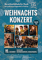 Logo Weihnachtskonzert der Berufsfachschule für Musik Plattling