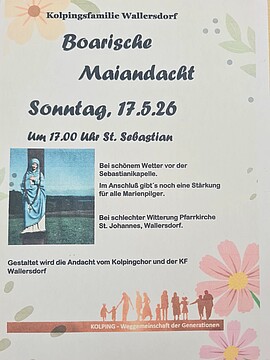 Banner Boarische Maiandacht