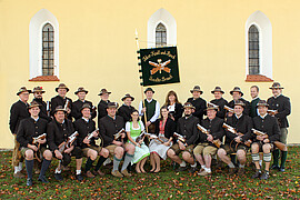 Banner 10-jähriges Böllerjubiläum mit Fahnensegnung