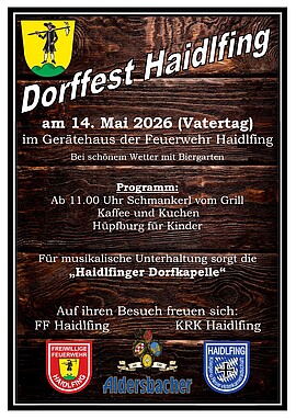 Banner Dorffest Haidlfing